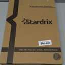 Stardrix Slim Brushed Stainless Steel Toilet Seat Cover Dispenser – Designer Wall-Mount Holder with Curved Edges and Large Capacity for Single or 1/2 Fold Covers, Aesthetic and Modern Look