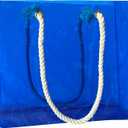 Clear Tote Bag with Rope Handles,15.75 x 3.94 x 11.81 inch Waterproof Sandproof PVC Beach Bag for Concerts (Blue-1pcs)