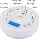 2PCS Carbon Monoxide detectors,co Detector,Carbon Monoxide Alarm, Detector Battery Powered with LCD Display, Carbon Monoxide Detector