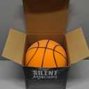 Silent Basketball Size 5 Glow in The Dark Foam Basketball for Kids Indoor Outdoor Quiet Training Ball Soft Safe Noiseless Ball with Gift Box Packaging