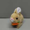 Bunny Realistic Bunny Toy, Easter Bunny Toy, Rabbit Interactive Hopping Bunny Toy-Jumping, Twitching, and Shaking Ears (Brown)