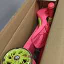 Lascoota 2-in-1 Kids Kick Scooter with Seat, 3 Wheel Scooter (Pink Blush)