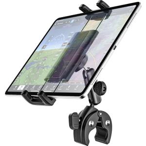 Tablet Yoke Mount, iPad Yoke Clamp Mount for Aircraft, 360 Adjustable Metal Arm Aviation Trainer Tablet Holder for iPad Pro 13 12.9 11, iPad Air Mini, Galaxy tab, iPhone, 4-13" Device