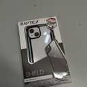 RAPTIC Shield for iPhone 15 Case, Shockproof Protective Clear Case, Military Grade 10ft Drop Tested, Durable Aluminum Frame, Anti-Yellowing Technology Case, 6.1 inch, Black