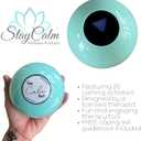 The Calm Ball Therapist-Designed Coping Skills Magic 8 Ball with 20 Calming Strategies & Guidebook Emotional Regulation Tool & Mental Health Gift for Teens, Adults, Therapists & Classrooms