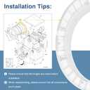134550500 Washer Outer Door Panel Replace frigidaire 134550500 Door Panel, 134550500 Panel Compatible With frigidaire affinity Washer Outer Door Panel 134550560, crosley Washing Machine