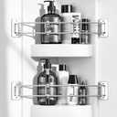 songsoso 2 Pack RV Corner Rod, Camper Shelf Bar, 713 Inches Adjustable Bathroom Organizer, Stainless RV Wall Accessories