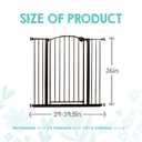 Regalo Safety 36" Extra Tall Home Accent Arch Baby Gate with Door, Pressure Mount for Doorways & Bottom of Stairs, Babies, Toddlers & Pets, Tested & Trusted, American Designed, Family Owned