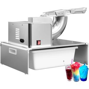 VALONDINO Snow Cone Machine Shaved Ice, 500LB/H Commercial Ice Crusher Shaved Ice Machine Fluffy, 300W Industrial Commercial Big Ice Shaving Machine for Snow Cones for Home Party