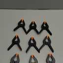 9 Pack 3.5 inch Plastic Spring Clamps, Black Heavy Duty Clips, Backdrop Clips, Plastic Clamps for Crafts, Backdrop Stand, Woodworking, Photography