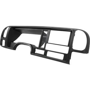 ECOTRIC Double Din Dash Panel Compatible with 1995-2002 GMC Sierra Chevy Silverado C/K Truck SUV Suburban Center Console Cover Trim Bezel Dashboard Replacement Radio Stereo Wire Harness