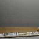 LazBlinds No Tools No Drill 1" Vinyl Mini Blinds, Cordless Blinds for Windows, Light Filtering Horizontal Window Blinds & Shades, 33" W x 64" H, Cream