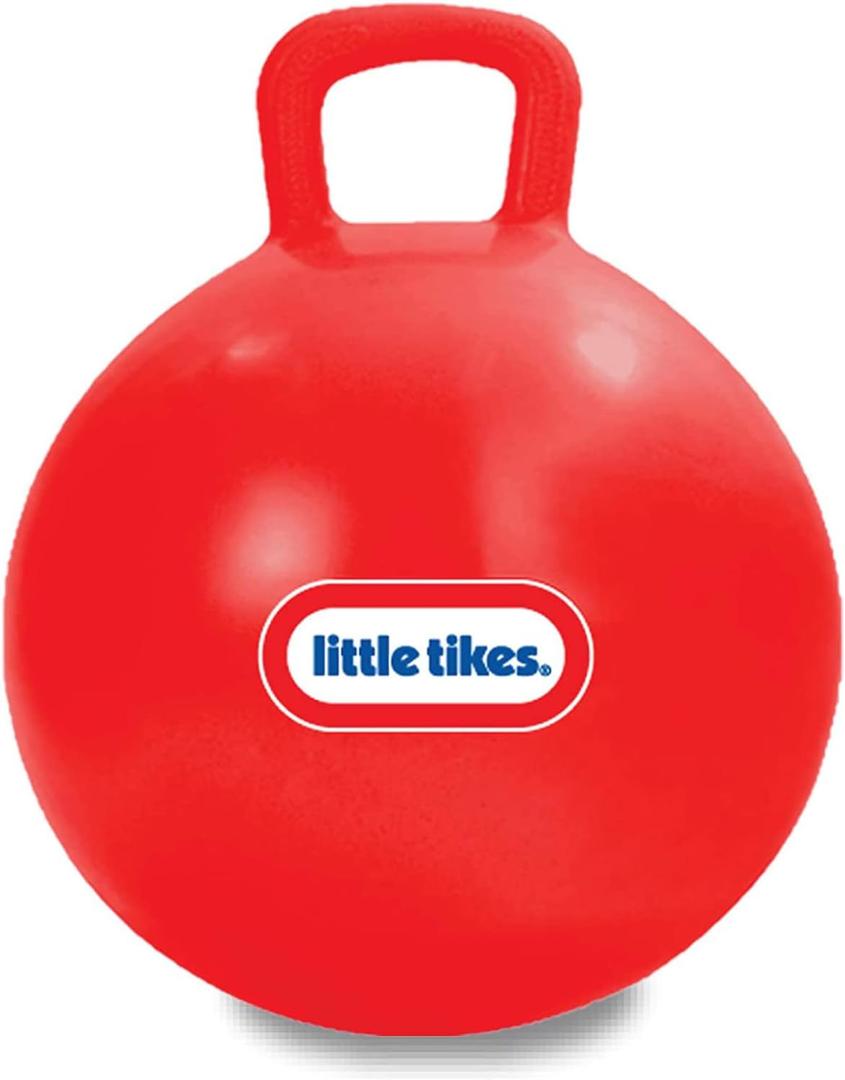 Little Tikes Bouncing Fun! Red Hopper 9301A - Mega 18" Inflatable Heavy Gauge Durable Vinyl Ball - Deflates Easily for Storage - Exercise Learning Fun? YES - Use that Energy! for Kids Ages 4-8 (Red)