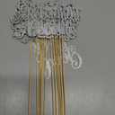 12 Pack Happy Retirement Centerpiece Sticks Officially Retired Table Flower Centerpieces Sticks No Work Zone Floral Decorations for Retirement Theme Birthday Party Centerpieces Supplies Silver