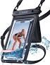 Lamicall Waterproof Phone Pouch Case - [Double Space] IPX8 Water Proof Cell Phone Dry Bag with Lanyard, Beach Cruise Ship Essentials Gifts for iPhone 17 16 15 14 13 Pro Max, Galaxy S25 S24, 4-7.5"
