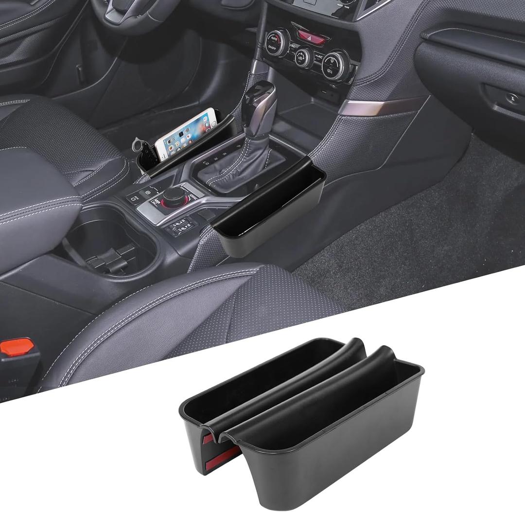 Gear Shift Organizer Tray Compatible with Subaru Forester 2019-2025, Center Console Shifter Storage Box, ABS Storage Tray, Create Extra Storage Space for Driver and Passenger