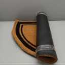 Barnyard Designs Natural Coco Coir Doormat Welcome Mat for Front Door & Outdoor Entrance, Large Door Mat for Indoor Entrance or Porch Entry, Brown (24x36, Border)