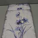 KREATIVE ARTS 3 Pieces Canvas Wall Art Navy Blue and Grey Flower Painting Art Prints Vintage Floral Picture Artwork Modern Bedroom Bathroom Wall Decor Framed Ready to Hang Each Panel 12x16 Inches