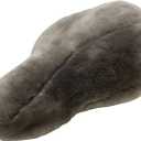Yixasdw 12 * 12in Genuine Sheepskin Bicycle Seat Cover, Cushion Bicycle Seat Cover Sheepskin Cruiser with Sheepskin Bicycle Seat Cover/Pad Pure Wool Cushion (Dark Gray)