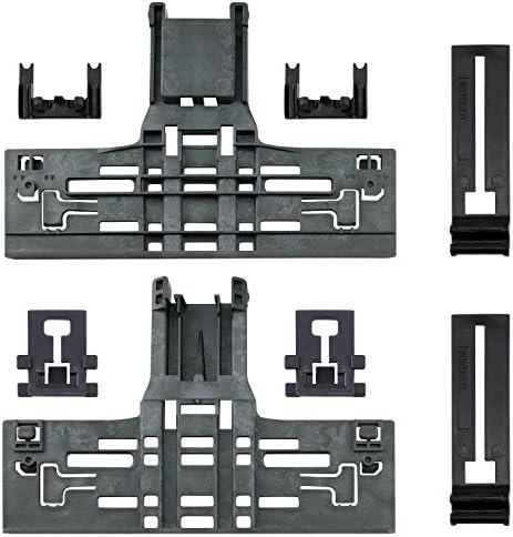 Upgraded WPW10546503 Dishwasher Top Rack Adjuster Compatible with Kitcheneaid Dishwasher Parts Upper Rack, Includes W10546503 W10195840 W10195839 W10250160 Part for Whirlpool kenmore Dishwasher, 8 PCS