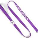 2 x Reflective Dog Leash Fix Length, Waist for Dog Walking, Running for Small &Medium Dogs with Reflective Strips Purple