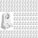 100 Pack Non Shunted LED Tombstones T8 T10 T12 Lamp Holder, Bulb Holder Non Shunted Tombstones T8 LED Tube Replacement Light Socket for Ballasts Replacements Kit
