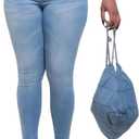 Womens Classic High Waisted Skinny Stretch Lifting Jeans Slim Fit Denim Pants (3X-Large, 91 Light Blue)