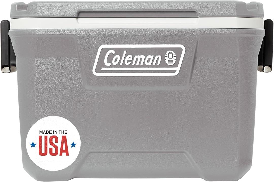 Coleman Classic Series Insulated Portable Cooler, Leak-Resistant Outdoor Hard Cooler Keeps Ice up to 5 Days, 52/70/120/150 Quart (Rock Grey)