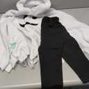 Noubeau Toddler Baby Boys Girls Halloween Costume Ghost Cloak Hooded Top Black Pants Boo Spooky Ghost Costume Cosplay Clothes 3-4 years old