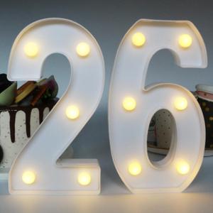 26th Birthday Decorations for Women, 26th Party Decor for Men, Light Up Numbers 26 Centerpieces Table Sign, 26 Birthday Supplies Gifts for Her & Him
