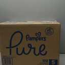 Pampers Pure Protection Baby Diapers, Size 5 (27+ lbs), 132 Count, Up to 100% Leakproof, Premium Plant-based Skin Protection, Hypoallergenic Soft Diapers