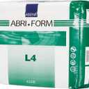 Abena Abri-Form Comfort Plastic-Backed Briefs, Level 4, (Medium To Large Sizes) Large, 12 Count