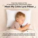 KeaBabies Toddler Pillow with Pillowcase 13x18 Soft, Breathable Organic Cotton Muslin Kids Pillow for Sleeping, Travel, Preschool Nap, Small Bed, Toddler Age 2 Year Old to 5 (Soft White)