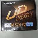 GIGABYTE H610M S2H V2 Motherboard, Supports 14th/13th/12th Gen Intel Core Processors (LGA 1700), mATX, DDR5, 1x M.2, PCIe 4.0, USB-C, HDMI, 2X DisplayPort, D-Sub, 1GbE LAN