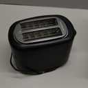 Amazon Basics 2 Slice Toaster, With 6 Browning Settings, Extra Wide Slots For Bagels and Special Breads, Removable Easy-to-Clean Crumb Tray, Cancel/Defrost/Bagel Buttons, 900W, Black & Silver