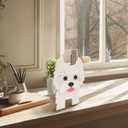 West Highland Whitebulldog Dog Plant Dog-Shaped Plant containers for Garden Decorations, Desktop Storage containers, Indoor and Outdoor planters.