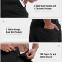 NATUVENIX Mens Golf Shorts 9" Casual Work Shorts Stretch Mens Dress Flat Front Shorts Lightweight Summer with 5 Pockets (L)