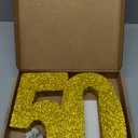 ToCome 50th Birthday Party Decorations 12x12 Inch Anniversary 50th Centerpiece Table Decorations