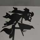 4 Pieces Halloween Door Corner Sign Decoration, Black Metal Door Frame Decor Ghost Black Cat Witch Hat Crow Halloween Frame Topper Sign for Home Window Party Decoration