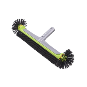 KINFAVOU Pool Brush Head for Cleaning Walls,Heavy Duty Inground/Above Ground Swimming Pool Round Scrub Brushes with Premium Strong Bristle & Reinforced Aluminium