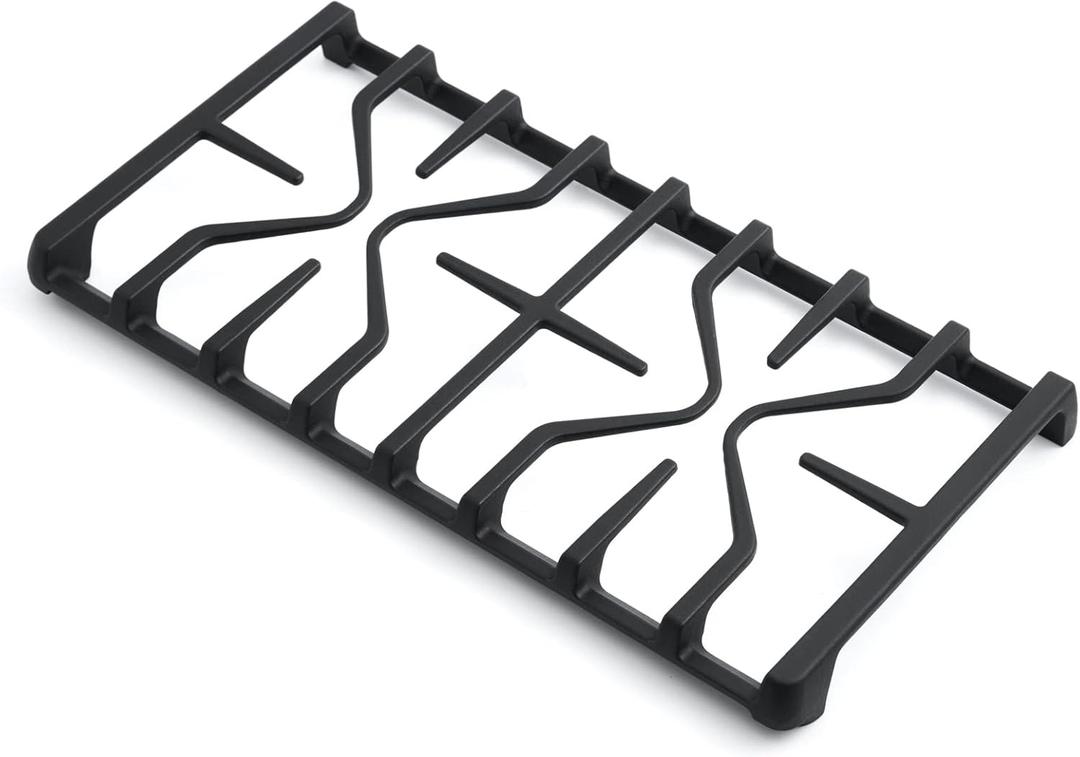 WB31X27151 Stove Grate Replacement Parts for GE Stove Parts 19.6 x 10'' WB31X24736 Burner Side Grate General Electric Gas Range Parts Stove Surface Burner Grate GE Gas Cooktop Cast Iron Rack 1 Pack
