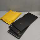 BAYKA Black Floating Shelves for Wall – Rustic Wood Wall Shelves with Metal Brackets for Bathroom, Bedroom, Kitchen, or Living Room Decor Organization – Set of 3, Sturdy Storage with 22lb Capacity