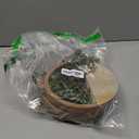 Floweroyal 2pcs Artificial Succulents Hanging Plants 12.2'' Fake String of Pearls in Pot with 8.3'' Lanyard for Indoor Outdoor Wall Decor Wood Color.