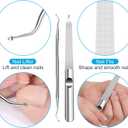 2026 Toenail Clippers for Thick Toenails for Seniors, Angled Head Large Toe Nail Clippers Set for Men, Heavy Duty Ingrown Toenail Clippers with Long Handle, Ultra Sharp Slanted Nail Cutter Wide Jaw