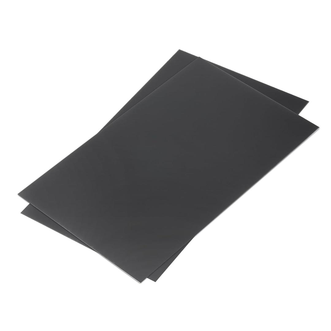3 x MECCANIXITY Black ABS Plastic Sheet 10 x 6 x 0.04 Inch for Building Model, DIY Crafts, Panel, Pack of 2 Pcs