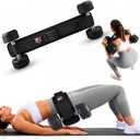 Hip Thrust Belt for Dumbbells Kettlebells & Barbell Plates – Adjustable Neoprene Glute Bridge Belt – Supports 600 LBS – Anti-Slip Hip Pad Workout Equipment for Women Men Home Gym, One Size