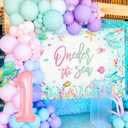 JeVenis Oneder The Sea Birthday Girl Decorations Ocean Animal First Birthday Party Decorations Under The Sea 1 Year Old Decor Balloons