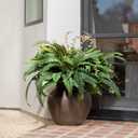 CQURE Artificial Boston Ferns for Outdoors, 50 Inch Large Fake Fern Plant with 96 Fronds, Set of 4 Realistic Artificial Fern Bushes for Indoor Outdoor Garden, Porch, Patio Decor