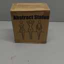 Quoowiit Thinker Statue Office Desk Decor, Silver Art Sculpture Ornament Coffee Table Bookshelf Decor Modern Home Unique Home Decorations for Living Room 3 Piece