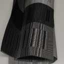 Placemats, Washable PVC Table Mats, Woven Vinyl Placemat for Dining Table Place Mats Set (6 Placemats and 1 Table Runner, Black and Grey)